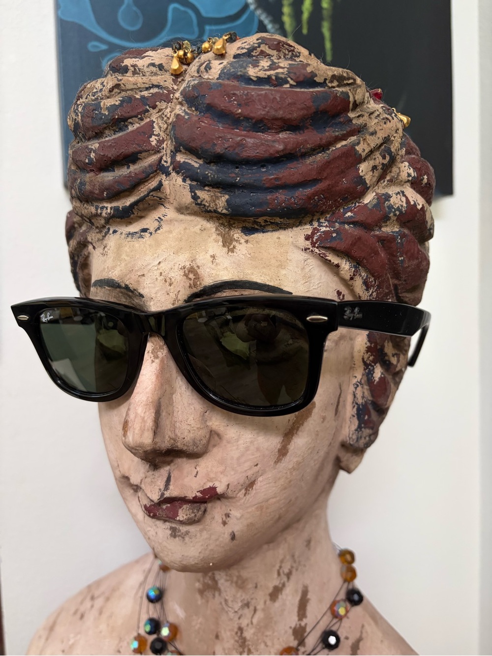 Ray-Ban Black Frame Sunglasses with Black Lenses